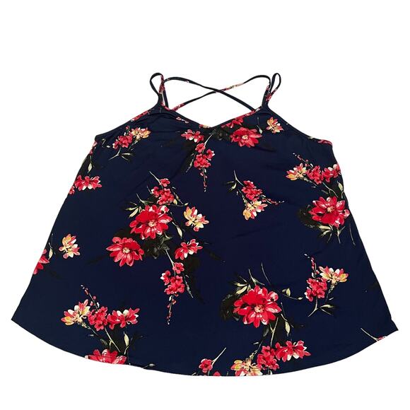 Papermoon (2X) Basima Back Detail Knit Top Stitch Fix Strappy Casual V Neck Tank - Picture 12 of 12